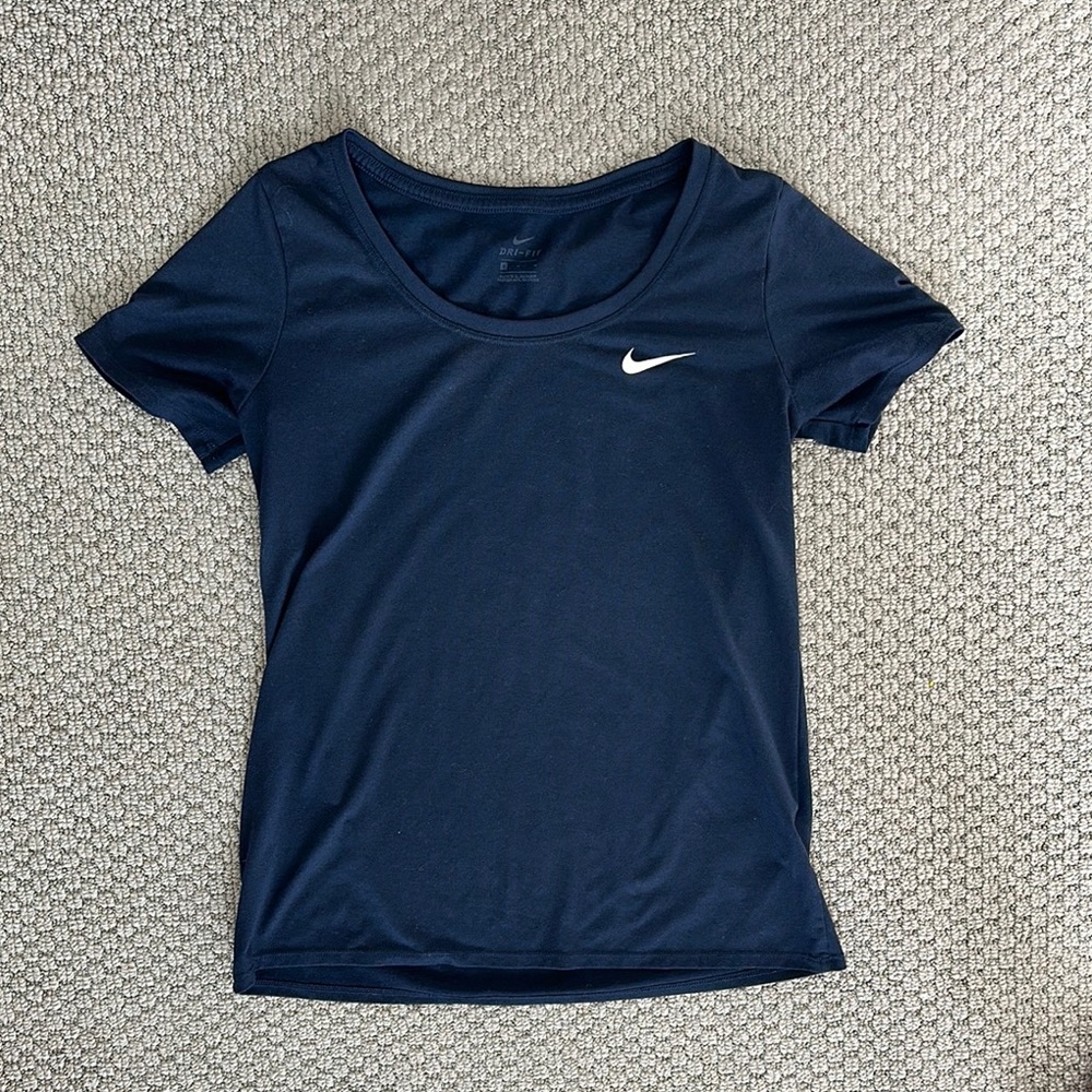 Nike Blue Fitted Short Sleeve Tee